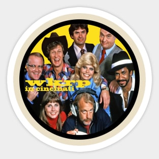 WKRP MAIN CAST Sticker